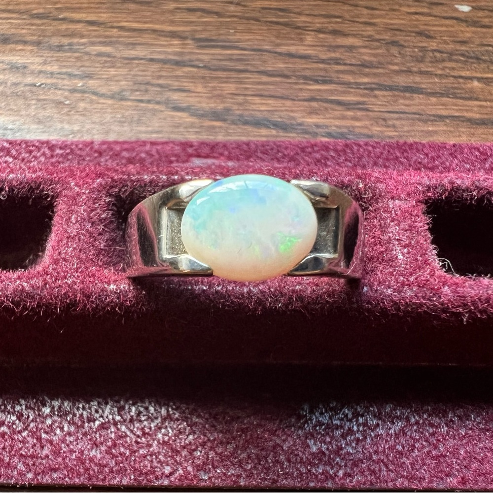 Opal Ring - Size 6.5 - Sterling Silver